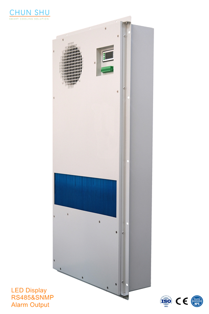 80W/K DC Powered Electrical Heat Exchanger, Panel Heat Exchanger for Telelcom Outdoor Cabinet Cooling System