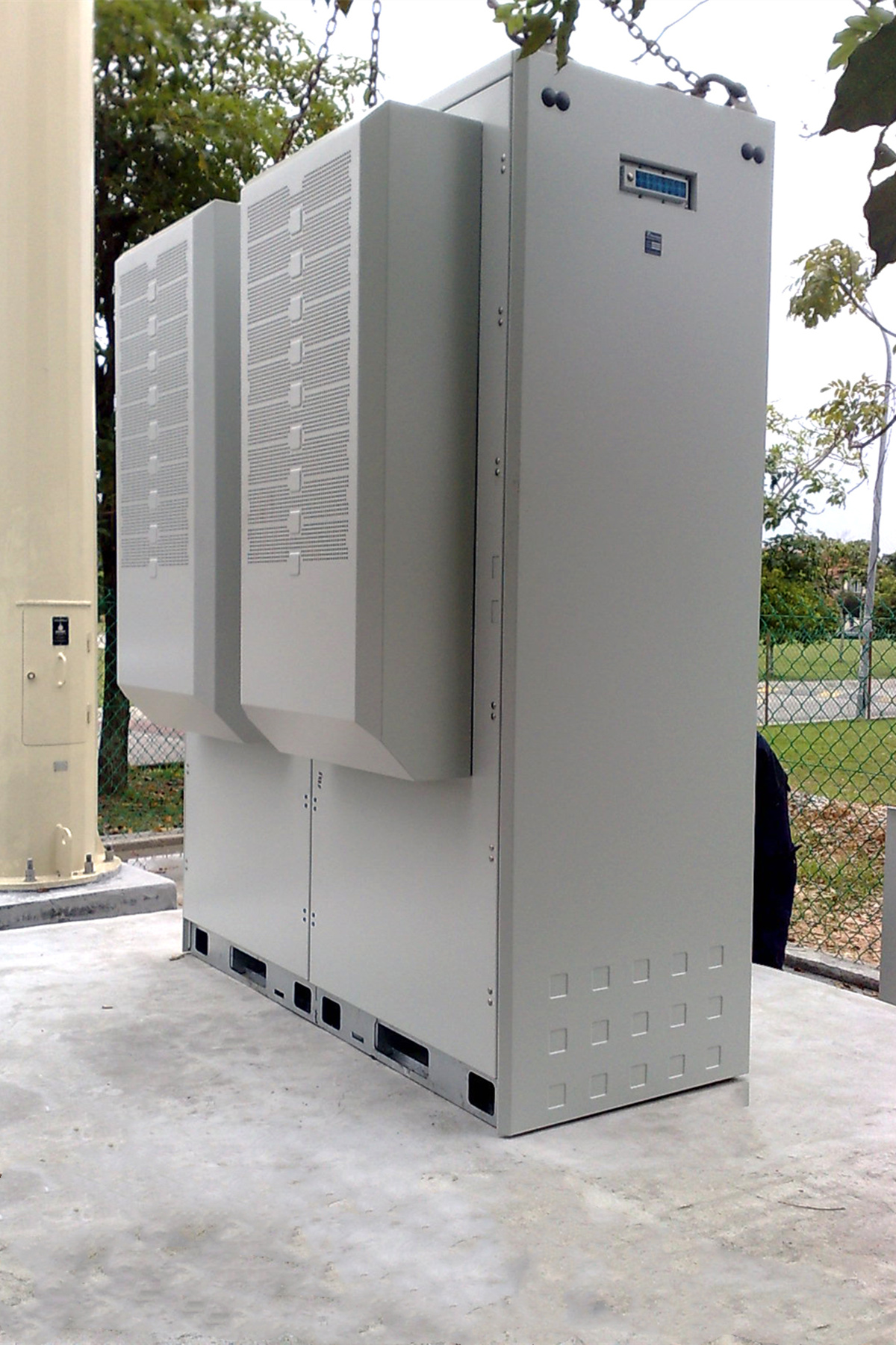 260W/K DC Powered Outdoor Cabinet Heat Exchanger,door Mounted Air Cooling System for Telecom Cabinets