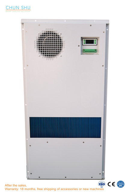60W/K DC Powered Eclosure Heat Exchanger, Air To Air Heat Exchanger for Telelcom Outdoor Cabinet Cooling Units