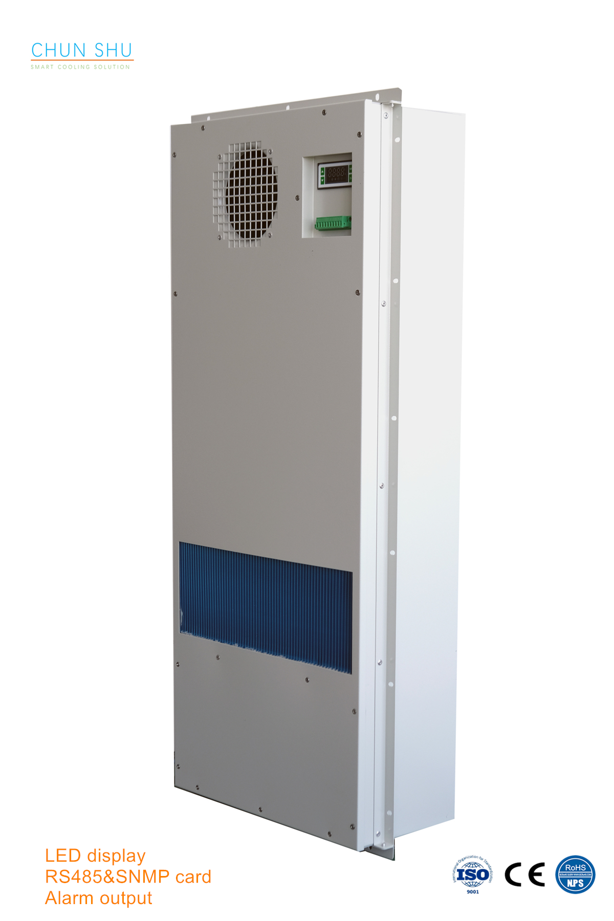 150W/K DC Powered Telecommunication Cabinet Heat Exchanger, Enclosure Cooling Heat Exchangers