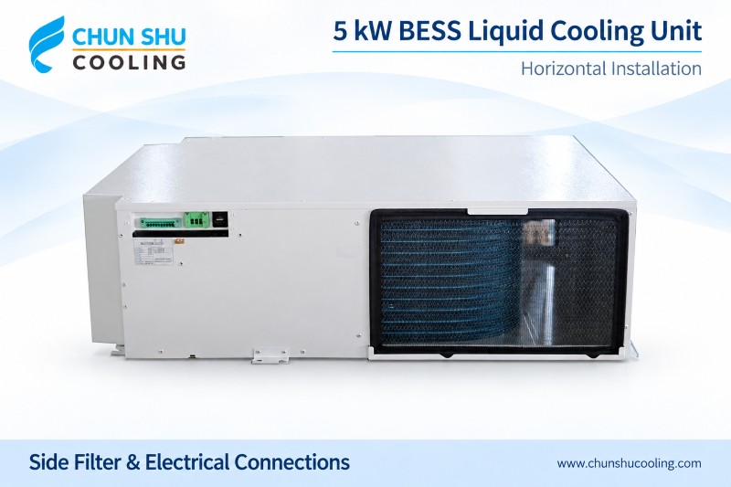 5KW Horizontal Liquid Cooling Chiller for BESS Cabinet
