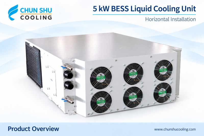 5KW Horizontal Liquid Cooling Chiller for BESS Cabinet