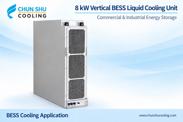 5kW Vertical BESS Liquid Cooling Unit for Energy Storage Cabinets