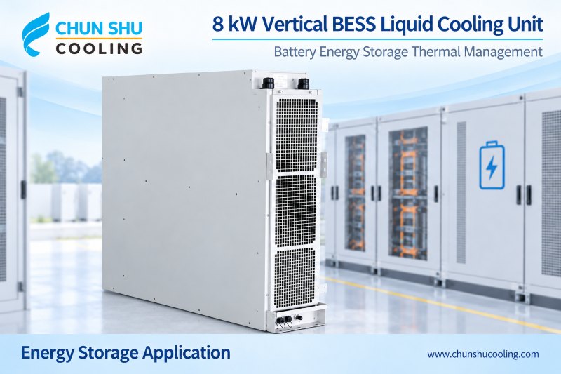 5kW Vertical BESS Liquid Cooling Unit for Energy Storage Cabinets