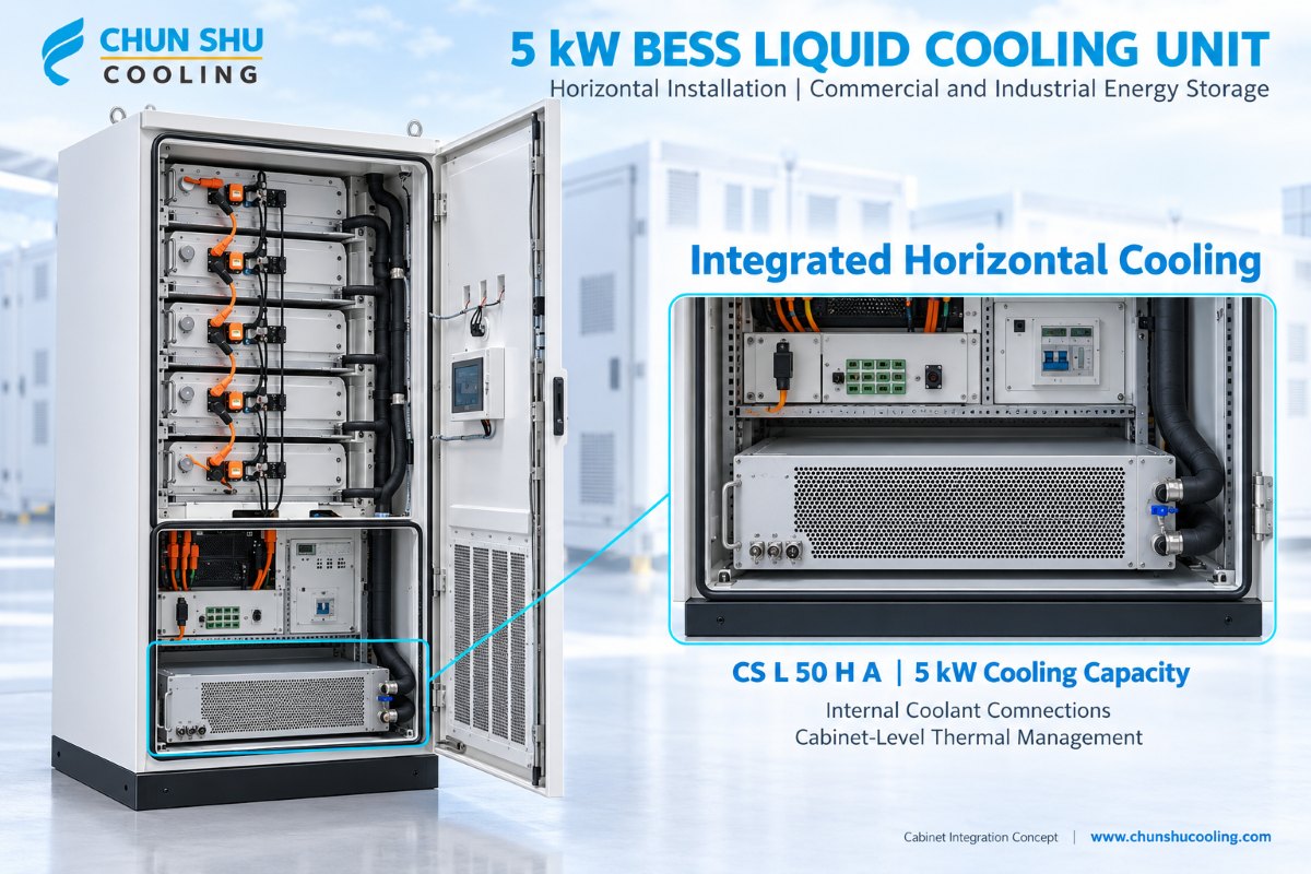 Chunshu horizontal liquid cooling unit integrated into a commercial and industrial battery energy storage cabinet..jpg