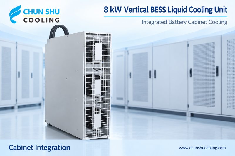 5kW Vertical BESS Liquid Cooling Unit for Energy Storage Cabinets