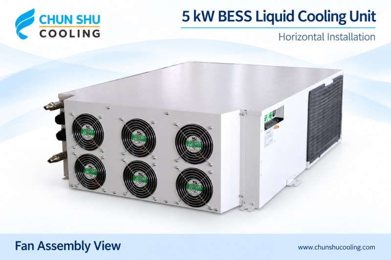 5KW Horizontal Liquid Cooling Chiller for BESS Cabinet